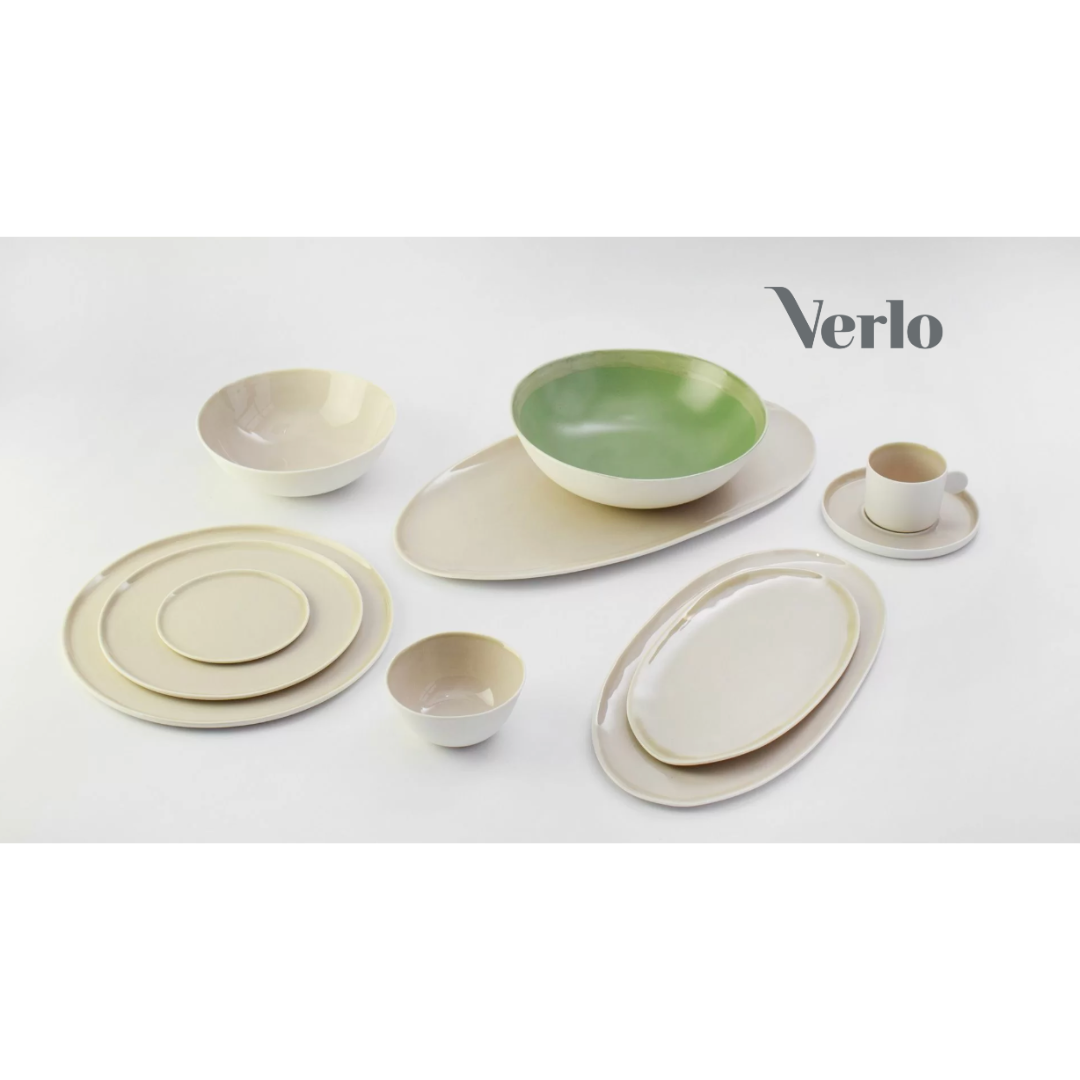 Ovaalne vaagen serveerimistaldrik 26.5x14 cm Verlo Eter, portselan, beež