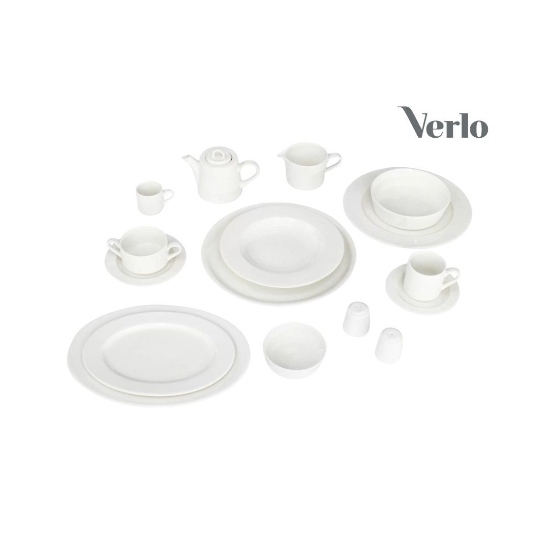 Pizzataldrik 33cm Verlo Forte, portselan, elevandiluuvalge
